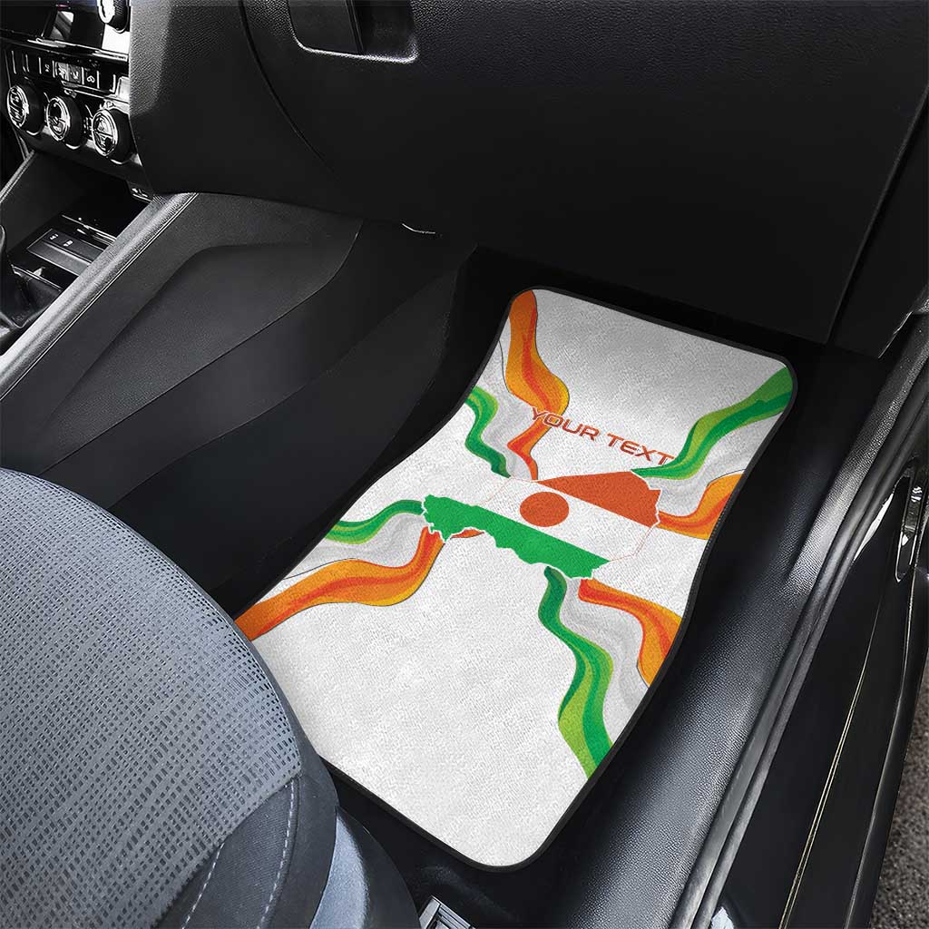 Personalized Niger Republic Day Car Mats Coat Of Arms With Flag - Wonder Print Shop