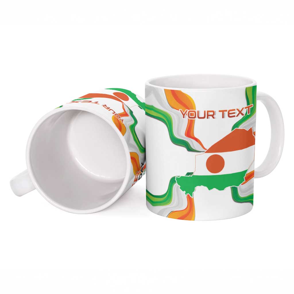 Personalized Niger Republic Day Ceramic Mug Coat Of Arms With Flag - Wonder Print Shop