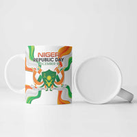 Personalized Niger Republic Day Ceramic Mug Coat Of Arms With Flag - Wonder Print Shop