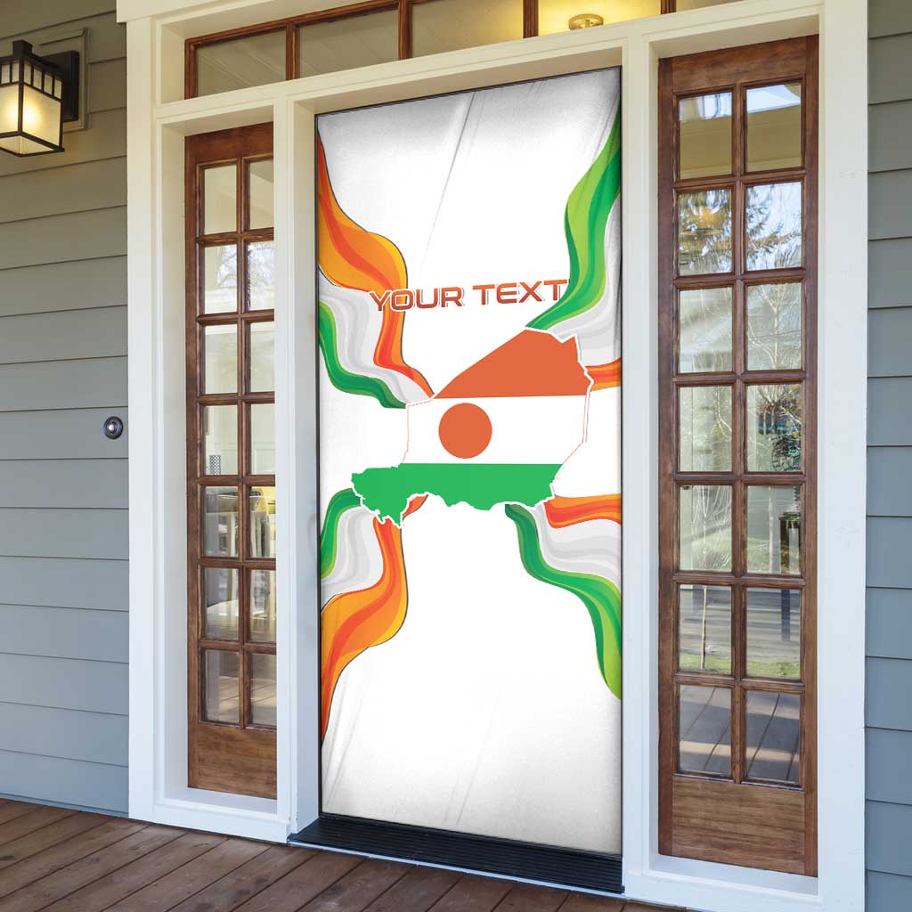 Personalized Niger Republic Day Door Cover Coat Of Arms With Flag - Wonder Print Shop