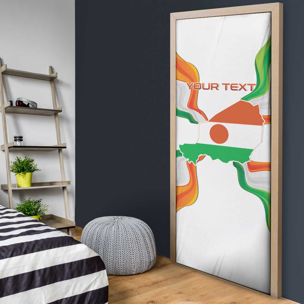 Personalized Niger Republic Day Door Cover Coat Of Arms With Flag - Wonder Print Shop