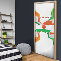 Personalized Niger Republic Day Door Cover Coat Of Arms With Flag - Wonder Print Shop