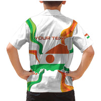 Personalized Niger Republic Day Family Matching Mermaid Dress and Hawaiian Shirt Coat Of Arms With Flag - Wonder Print Shop