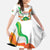 Personalized Niger Republic Day Family Matching Off The Shoulder Long Sleeve Dress and Hawaiian Shirt Coat Of Arms With Flag - Wonder Print Shop