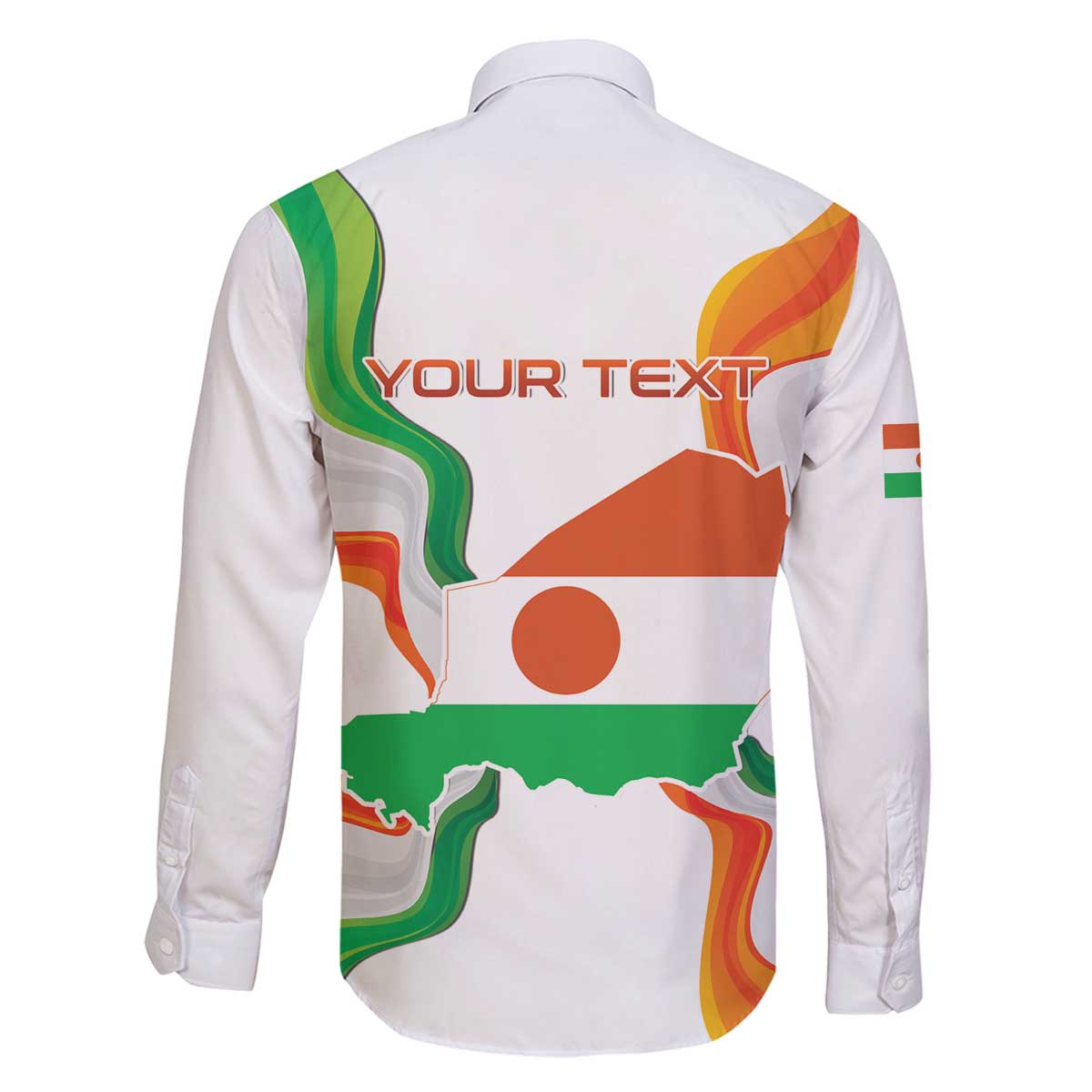 Personalized Niger Republic Day Family Matching Off The Shoulder Long Sleeve Dress and Hawaiian Shirt Coat Of Arms With Flag - Wonder Print Shop