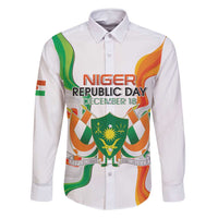 Personalized Niger Republic Day Family Matching Off Shoulder Short Dress and Hawaiian Shirt Coat Of Arms With Flag - Wonder Print Shop