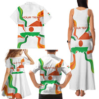 Personalized Niger Republic Day Family Matching Tank Maxi Dress and Hawaiian Shirt Coat Of Arms With Flag - Wonder Print Shop