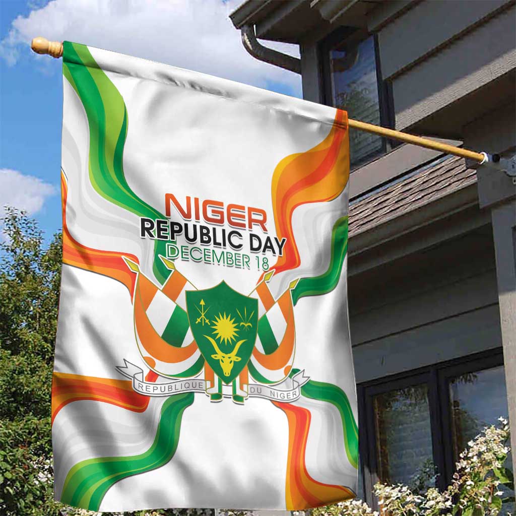 Niger Republic Day Garden Flag Coat Of Arms With Flag - Wonder Print Shop