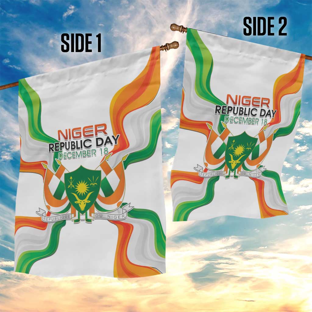 Niger Republic Day Garden Flag Coat Of Arms With Flag - Wonder Print Shop