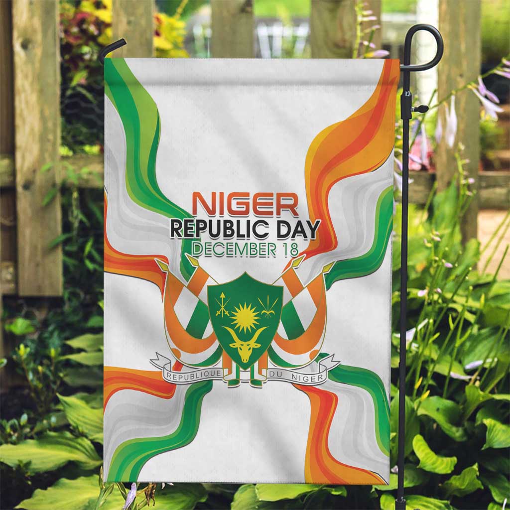 Niger Republic Day Garden Flag Coat Of Arms With Flag - Wonder Print Shop