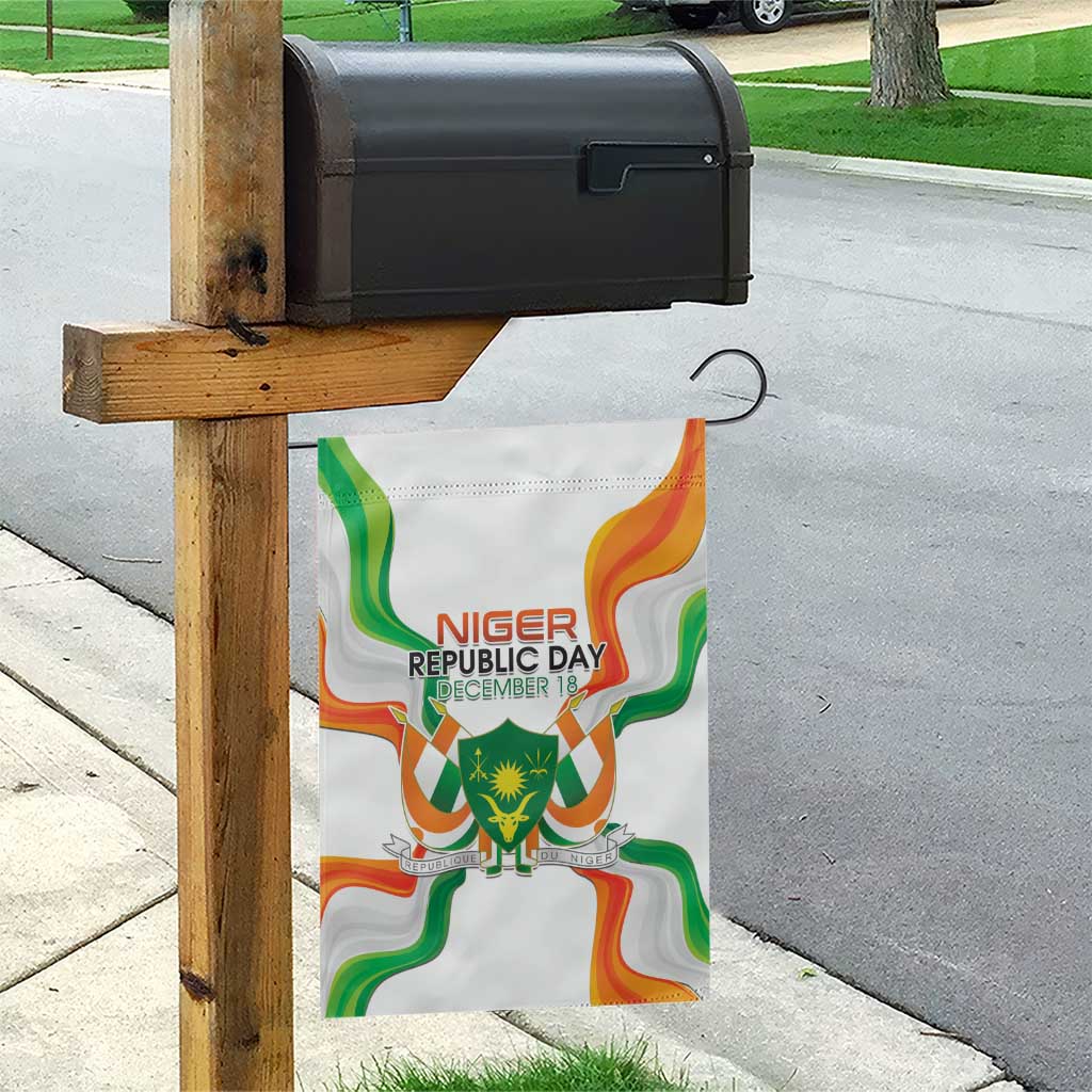 Niger Republic Day Garden Flag Coat Of Arms With Flag - Wonder Print Shop