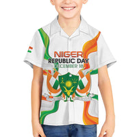 Personalized Niger Republic Day Hawaiian Shirt Coat Of Arms With Flag - Wonder Print Shop