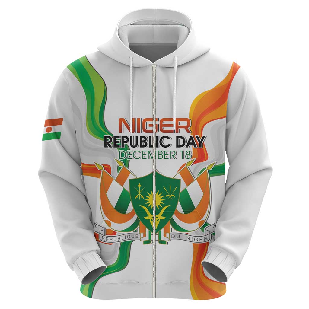 Personalized Niger Republic Day Hoodie Coat Of Arms With Flag - Wonder Print Shop