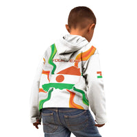 Personalized Niger Republic Day Kid Hoodie Coat Of Arms With Flag - Wonder Print Shop