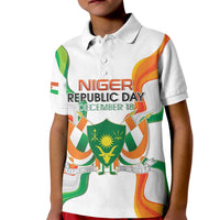 Personalized Niger Republic Day Kid Polo Shirt Coat Of Arms With Flag - Wonder Print Shop