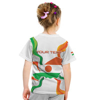 Personalized Niger Republic Day Kid T Shirt Coat Of Arms With Flag - Wonder Print Shop