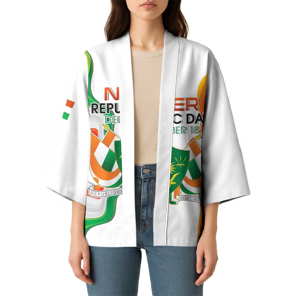 Personalized Niger Republic Day Kimono Coat Of Arms With Flag - Wonder Print Shop