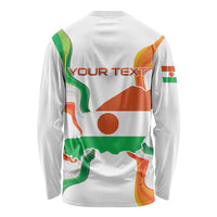 Personalized Niger Republic Day Long Sleeve Shirt Coat Of Arms With Flag - Wonder Print Shop