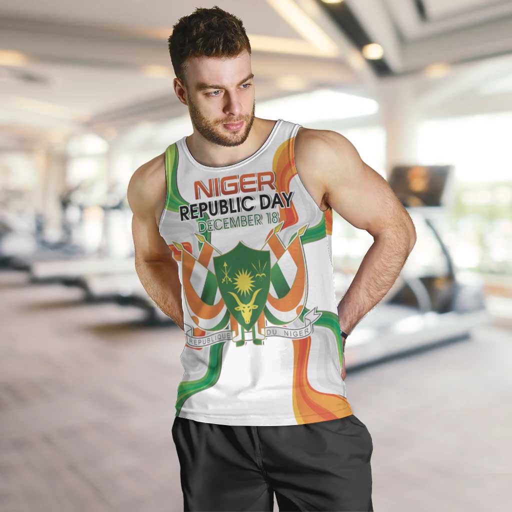 Personalized Niger Republic Day Men Tank Top Coat Of Arms With Flag - Wonder Print Shop