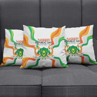Niger Republic Day Pillow Cover Coat Of Arms With Flag - Wonder Print Shop