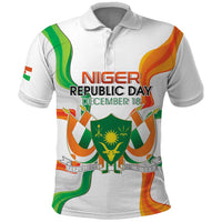 Personalized Niger Republic Day Polo Shirt Coat Of Arms With Flag - Wonder Print Shop