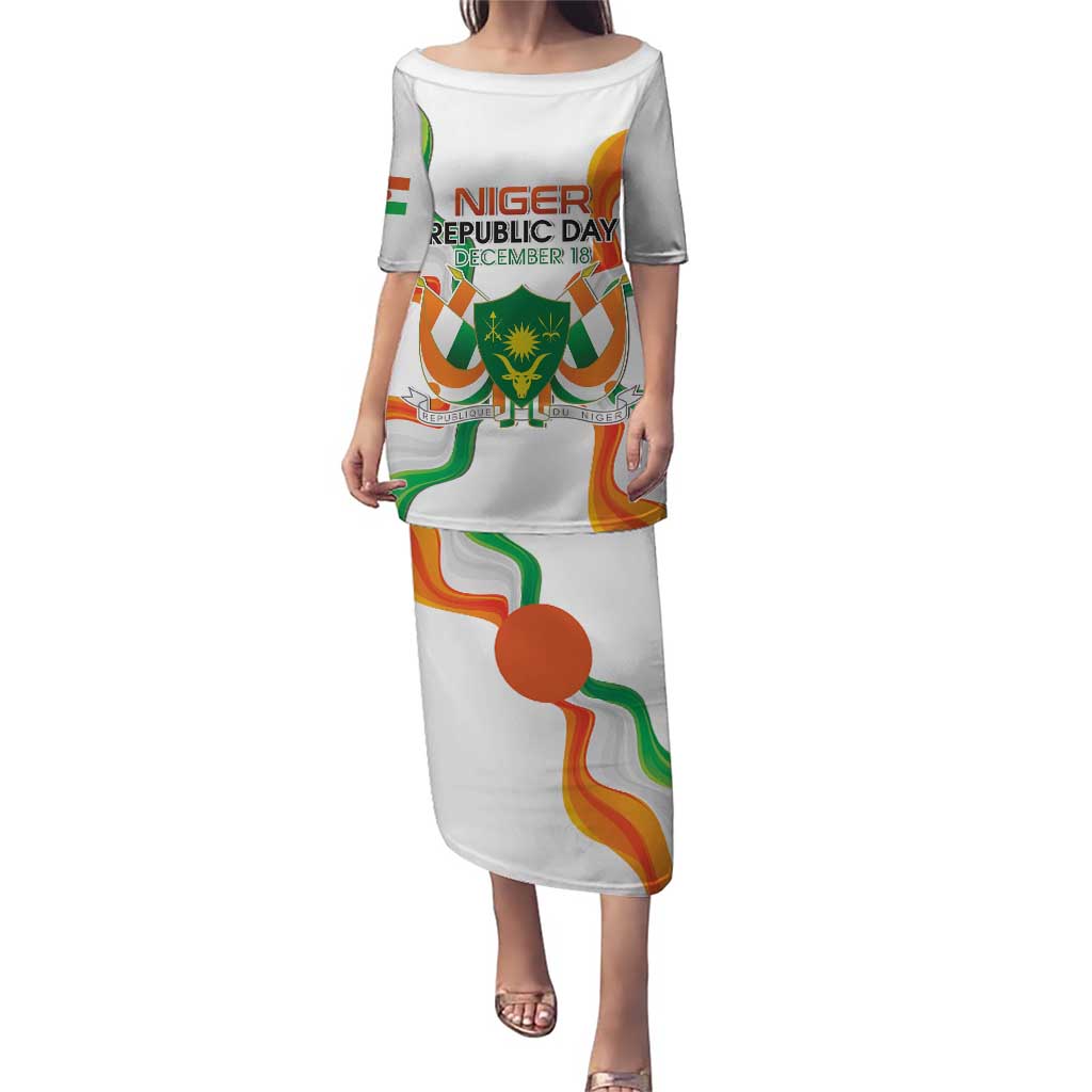 Personalized Niger Republic Day Puletasi Coat Of Arms With Flag - Wonder Print Shop