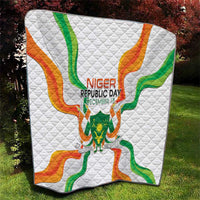 Niger Republic Day Quilt Coat Of Arms With Flag - Wonder Print Shop