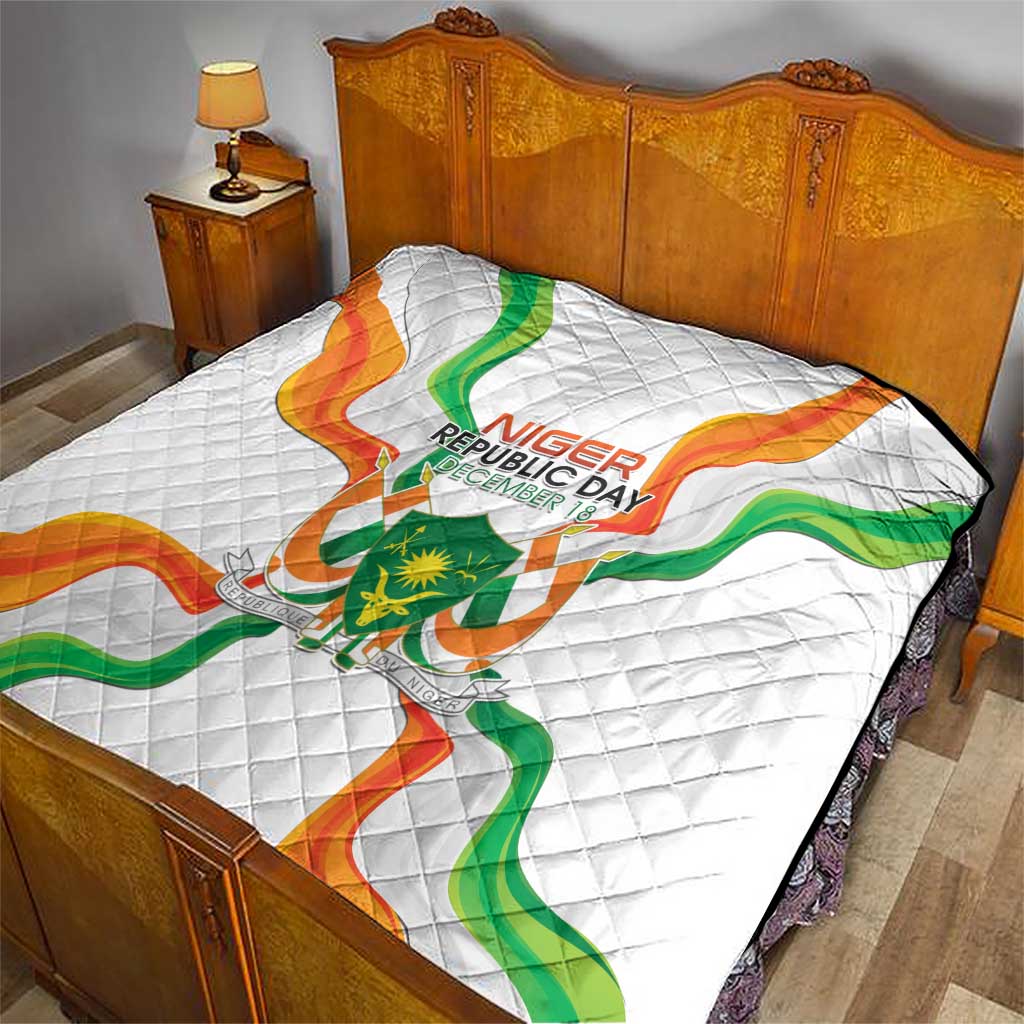 Niger Republic Day Quilt Coat Of Arms With Flag - Wonder Print Shop