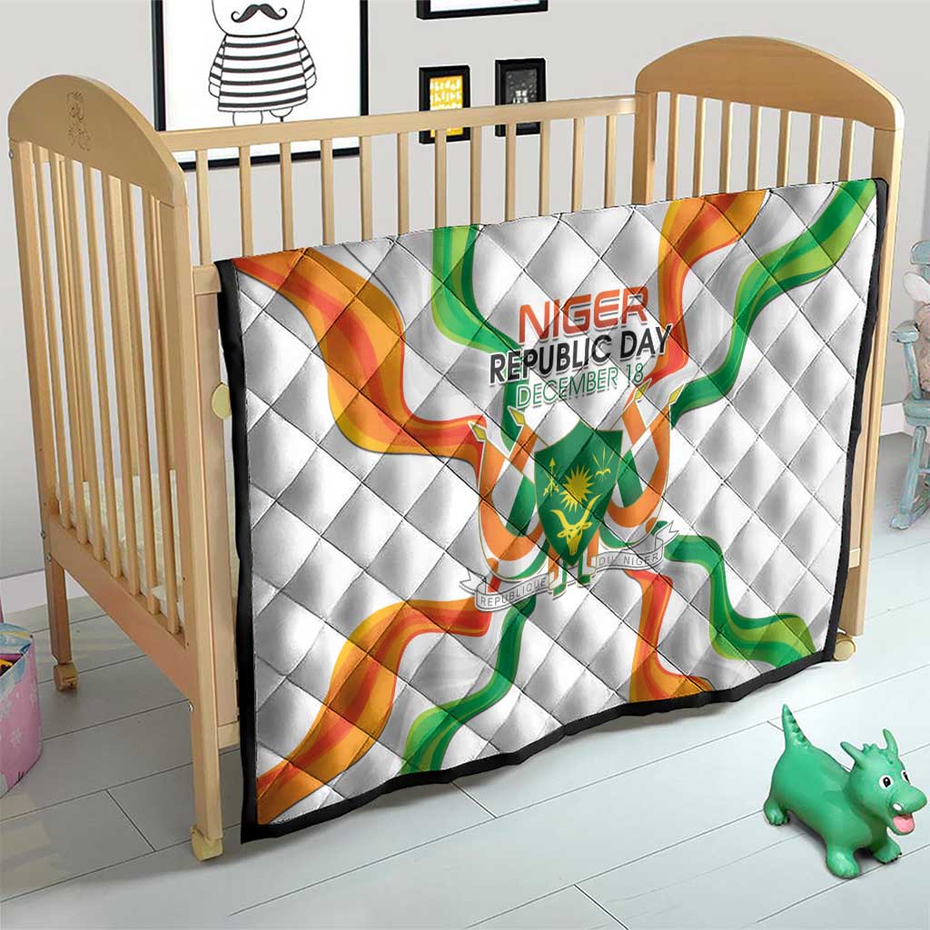 Niger Republic Day Quilt Coat Of Arms With Flag - Wonder Print Shop