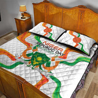 Niger Republic Day Quilt Bed Set Coat Of Arms With Flag - Wonder Print Shop
