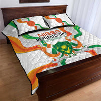 Niger Republic Day Quilt Bed Set Coat Of Arms With Flag - Wonder Print Shop