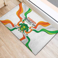 Niger Republic Day Rubber Doormat Coat Of Arms With Flag - Wonder Print Shop