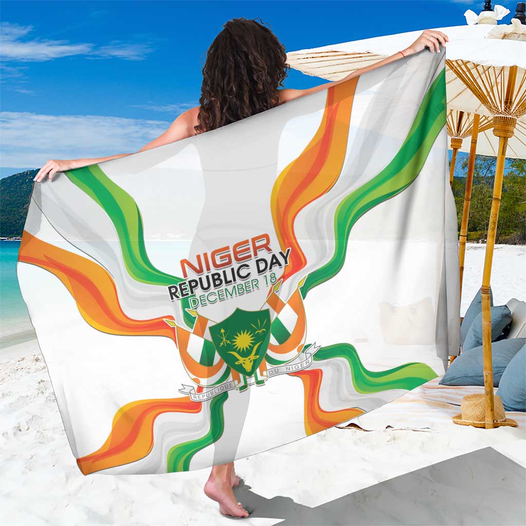 Niger Republic Day Sarong Coat Of Arms With Flag - Wonder Print Shop