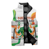 Personalized Niger Republic Day Sleeveless Puffer Jacket Coat Of Arms With Flag - Wonder Print Shop