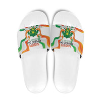 Niger Republic Day Slide Sandals Coat Of Arms With Flag - Wonder Print Shop