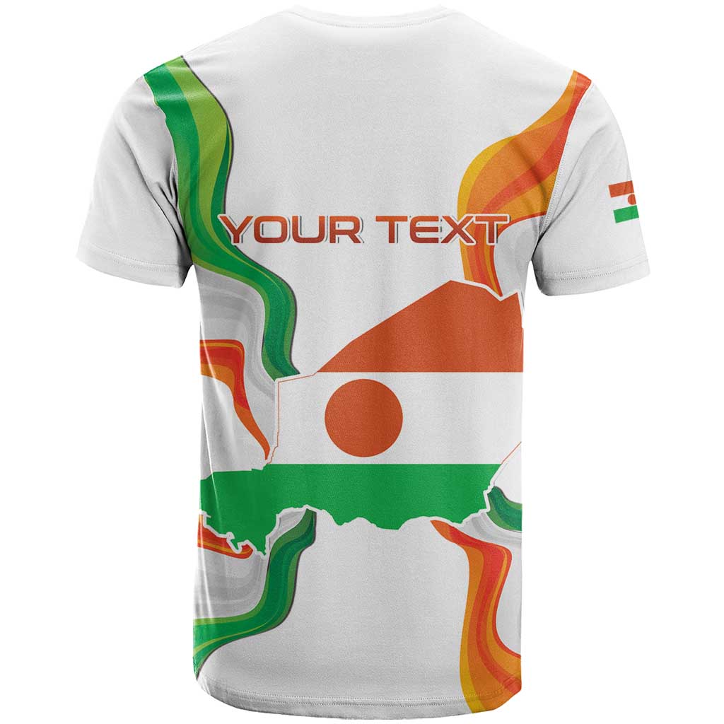 Personalized Niger Republic Day T Shirt Coat Of Arms With Flag - Wonder Print Shop