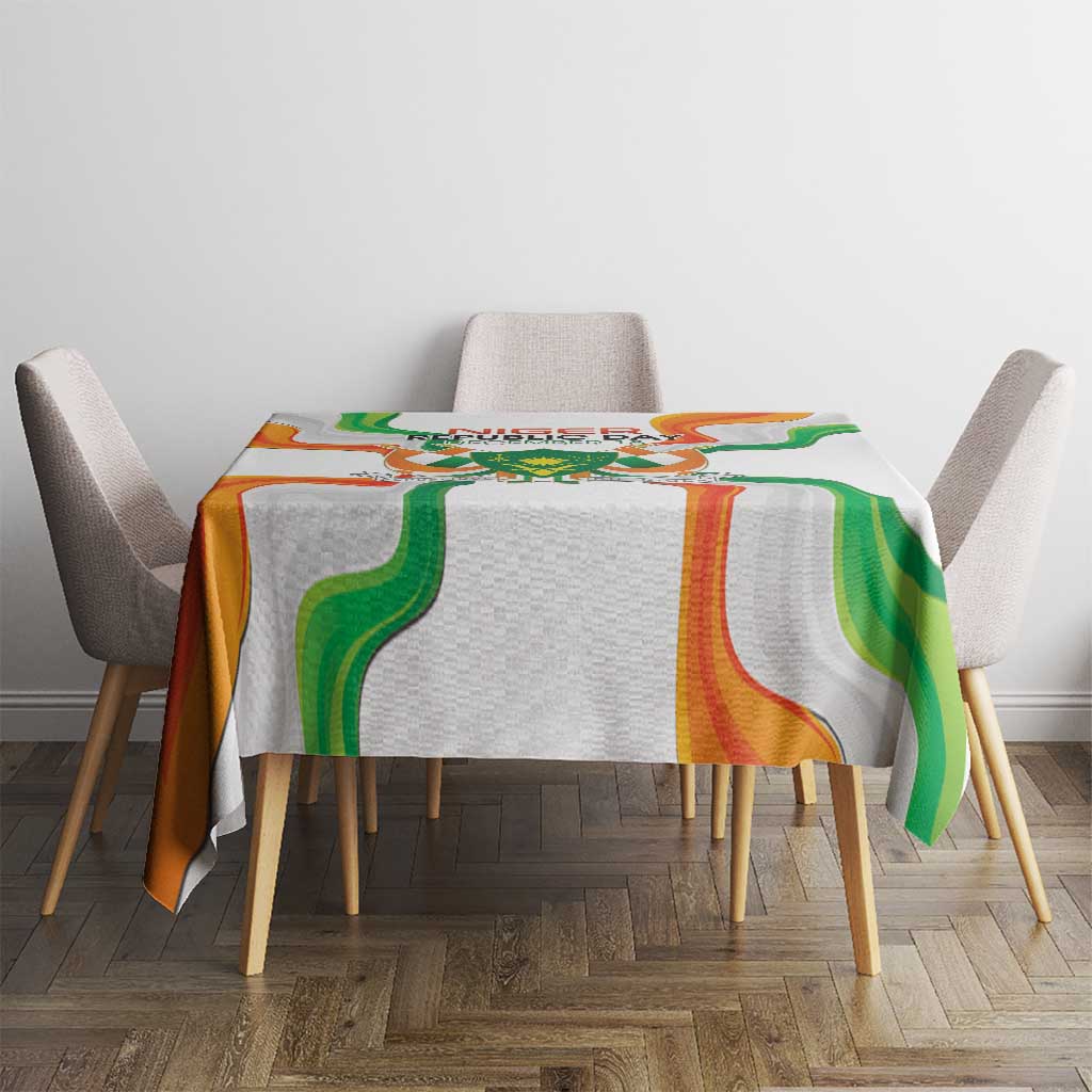 Niger Republic Day Tablecloth Coat Of Arms With Flag - Wonder Print Shop