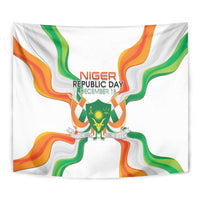 Niger Republic Day Tapestry Coat Of Arms With Flag - Wonder Print Shop