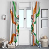 Niger Republic Day Window Curtain Coat Of Arms With Flag - Wonder Print Shop