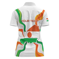 Personalized Niger Republic Day Women Polo Shirt Coat Of Arms With Flag - Wonder Print Shop