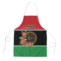 Libya Independence Day Apron Pomegranate Blossom With Libyan Seal - Wonder Print Shop