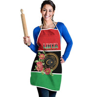 Libya Independence Day Apron Pomegranate Blossom With Libyan Seal - Wonder Print Shop