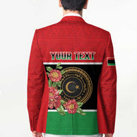 Personalized Libya Independence Day Blazer Pomegranate Blossom With Libyan Seal - Wonder Print Shop