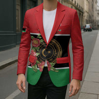 Personalized Libya Independence Day Blazer Pomegranate Blossom With Libyan Seal - Wonder Print Shop
