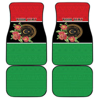 Personalized Libya Independence Day Car Mats Pomegranate Blossom With Libyan Seal - Wonder Print Shop