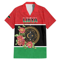Personalized Libya Independence Day Family Matching Mermaid Dress and Hawaiian Shirt Pomegranate Blossom With Libyan Seal - Wonder Print Shop