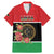 Personalized Libya Independence Day Family Matching Mermaid Dress and Hawaiian Shirt Pomegranate Blossom With Libyan Seal - Wonder Print Shop