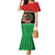 Personalized Libya Independence Day Family Matching Mermaid Dress and Hawaiian Shirt Pomegranate Blossom With Libyan Seal - Wonder Print Shop