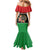 Personalized Libya Independence Day Family Matching Mermaid Dress and Hawaiian Shirt Pomegranate Blossom With Libyan Seal - Wonder Print Shop