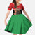 Personalized Libya Independence Day Family Matching Off The Shoulder Long Sleeve Dress and Hawaiian Shirt Pomegranate Blossom With Libyan Seal - Wonder Print Shop